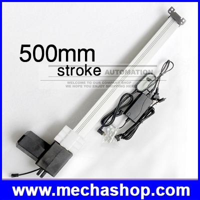 มอเตอร์เลื่อนทีวี ยกทีวี มอเตอร์ยกของ 500mm stroke เลือก 12V/24V ยกหนัก 50kg,150kg หรือ 400kg Motorized Tv Lift Linear Actuator พร้อมชุดควบคุม (สินค้า Pre-Order)