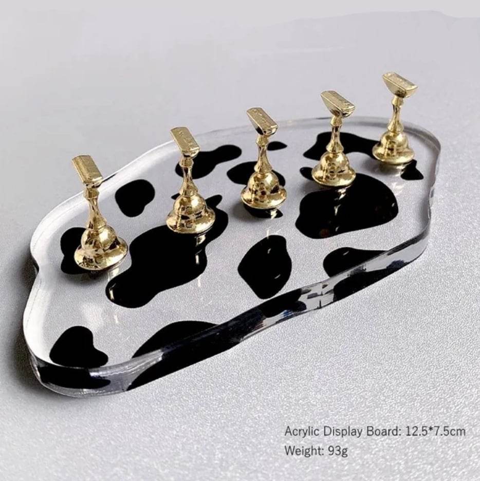 แท่นวางเล็บปลอม ที่วางเล็บปลอม แท่นฝึกทาสีเล็บ ฐานแม่เหล็ก