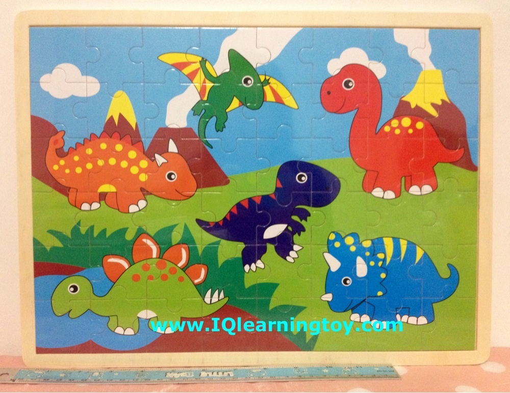 Woodtoy-Jigsaw Dinosoars เกมส์ต่อจิ๊กซอว์ไดโนเสาว์ ช่วยเสริมทักษะ ให้เด็กๆได้เรียบเรียงความคิด ฝึกความจำ เสริมสร้างสมาธิ ส่งฟรี