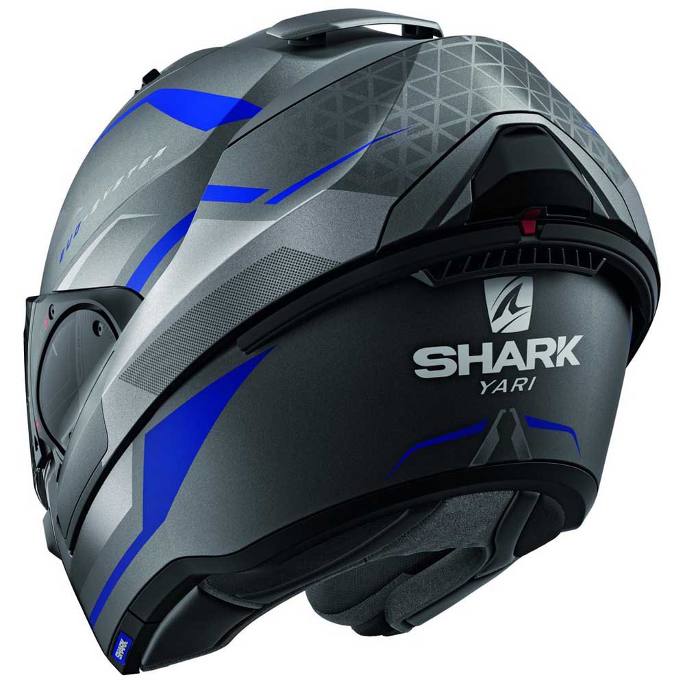 Shark - รุ่น Evo ES ลาย yari mat Anthracite Blue Silver (ABS) ดำ/น้ำเงิน ด้าน