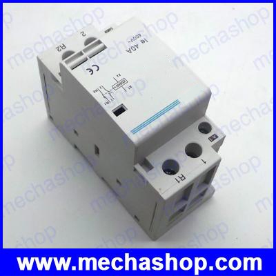 เอซีคอนแทคเตอร์ แมคเนติกคอนแทกเตอร์ Household AC contactor 2P 40A 1NC 1NO Coil 220V/230V 50/60HZ Din rail