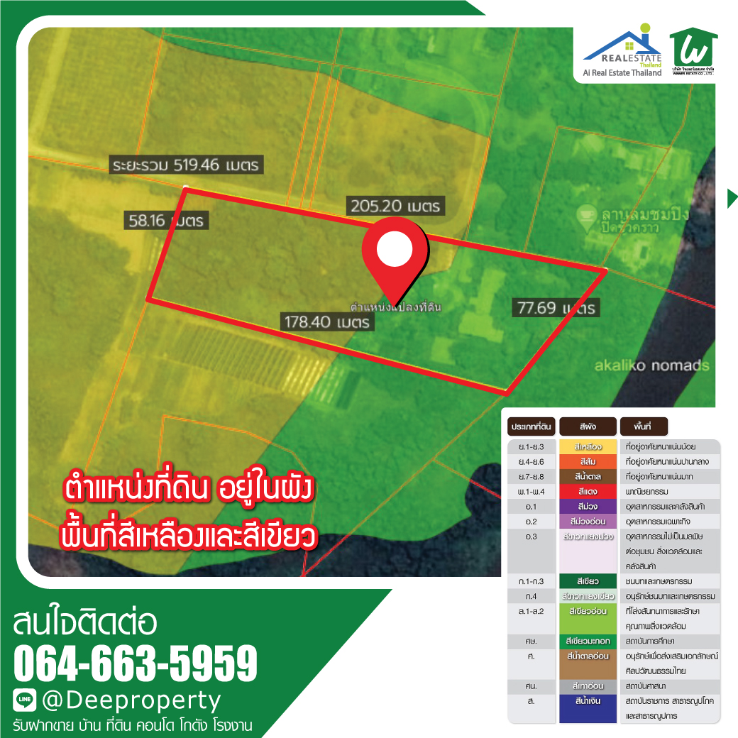 🏡 ขายที่ดินเชียงใหม่ ติดแม่น้ำปิง พื้นที่ดินสีเหลือง ขนาดพื้นที่ 7-3-18 ไร่ ติดแม่น้ำ 75 เมตร ลึก 200 เมตร เหมาะสำหรับทำรีสอร์ท ร้านอาหารริมน้ำ โรงแรม