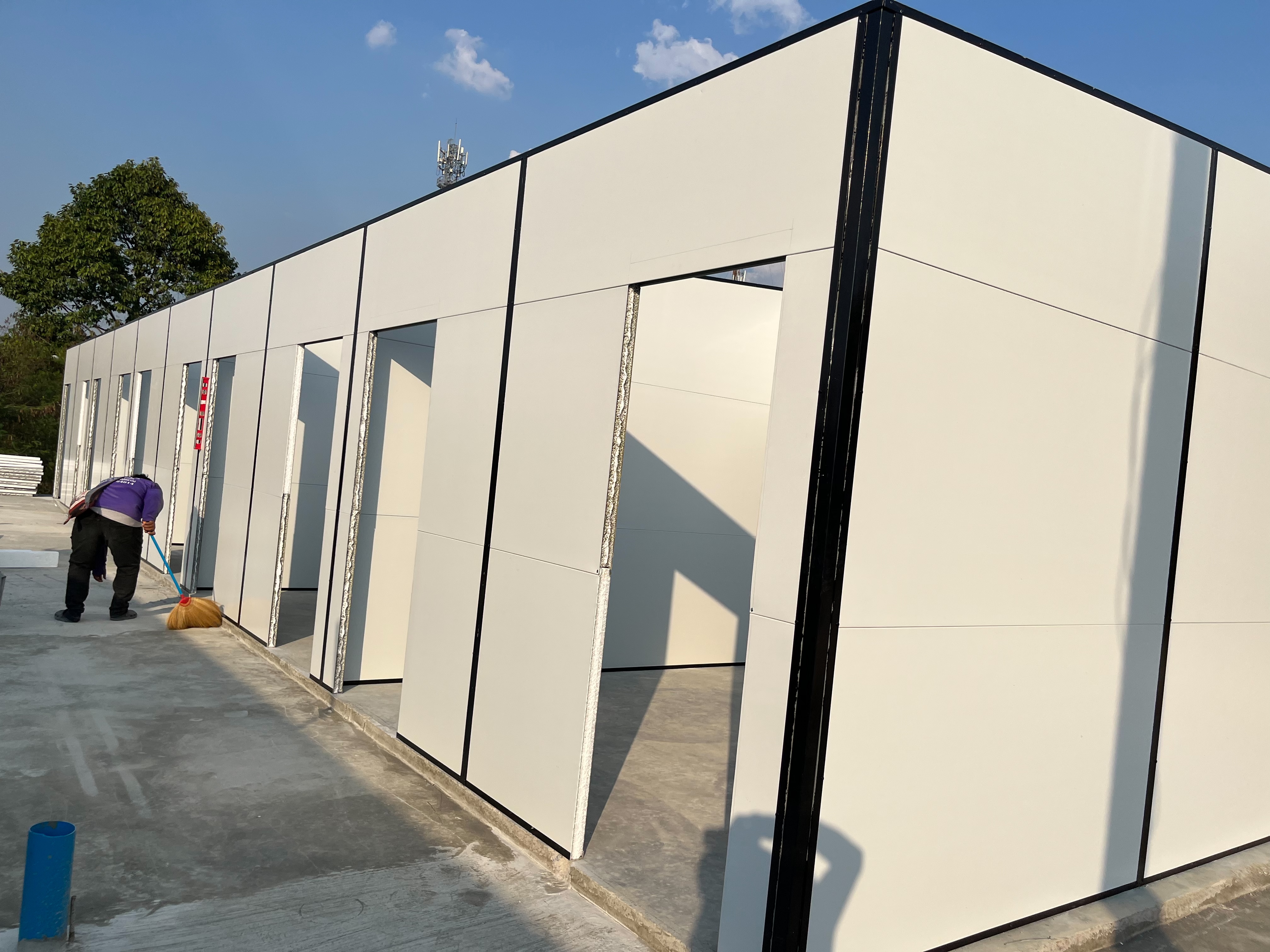 บ้านพักคนงาน บ้านพักพนักงาน ขนาด 3.60x18.30 เมตร ระยอง