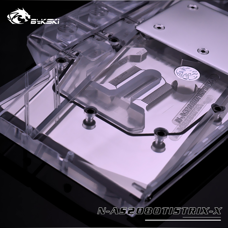 Bykski ASUS ROG STRIX GTX2080Ti 011G GAMING Full Coverage GPU Water Block w/ Backplate (FR-N-AS2080TISTRIX-X)