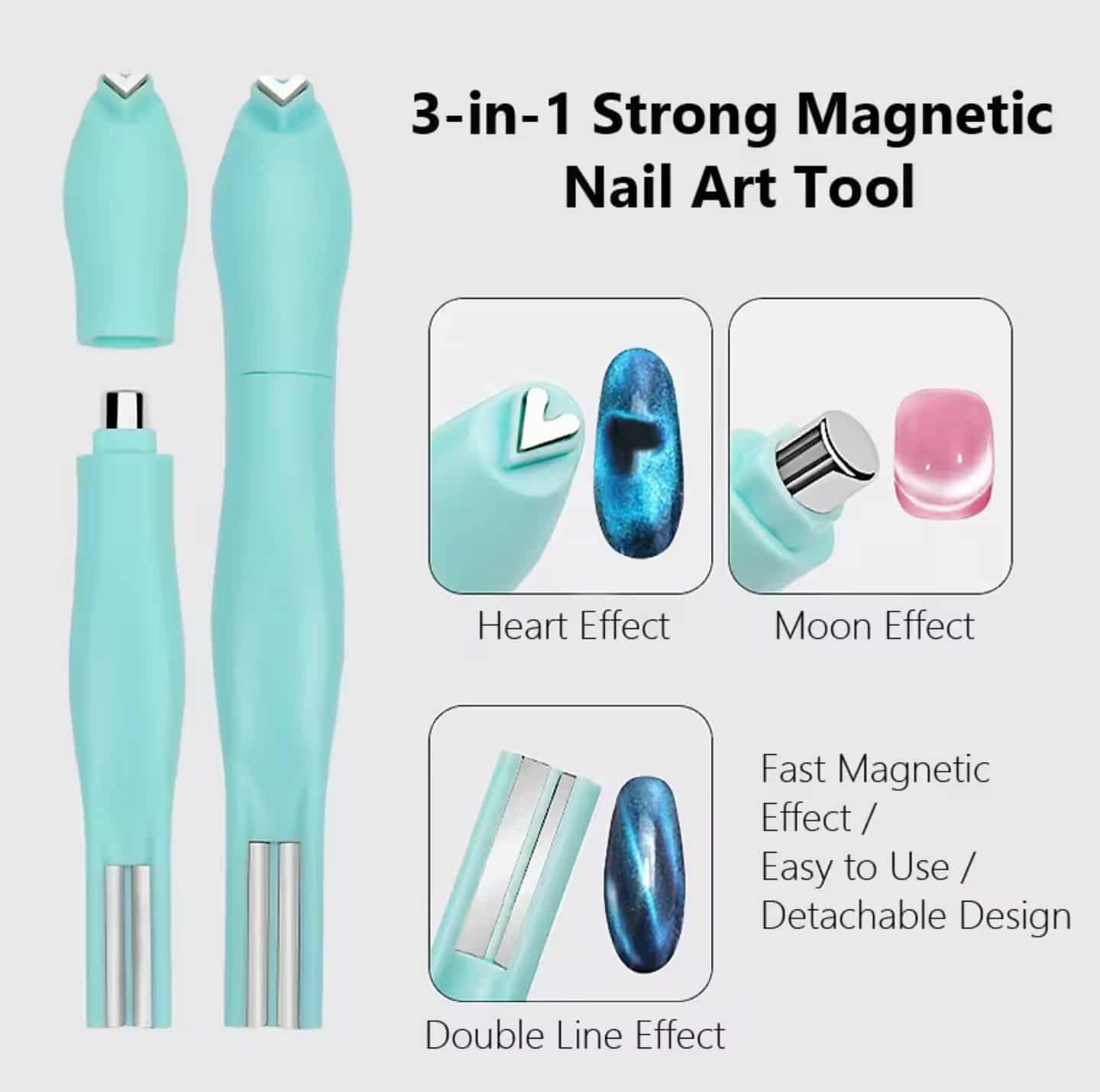 แม่เหล็กดูดสีเจล แม่เหล็กดูดแคทอาย แบบ3in1 ใช้กับสีเจลลูกแก้ว
