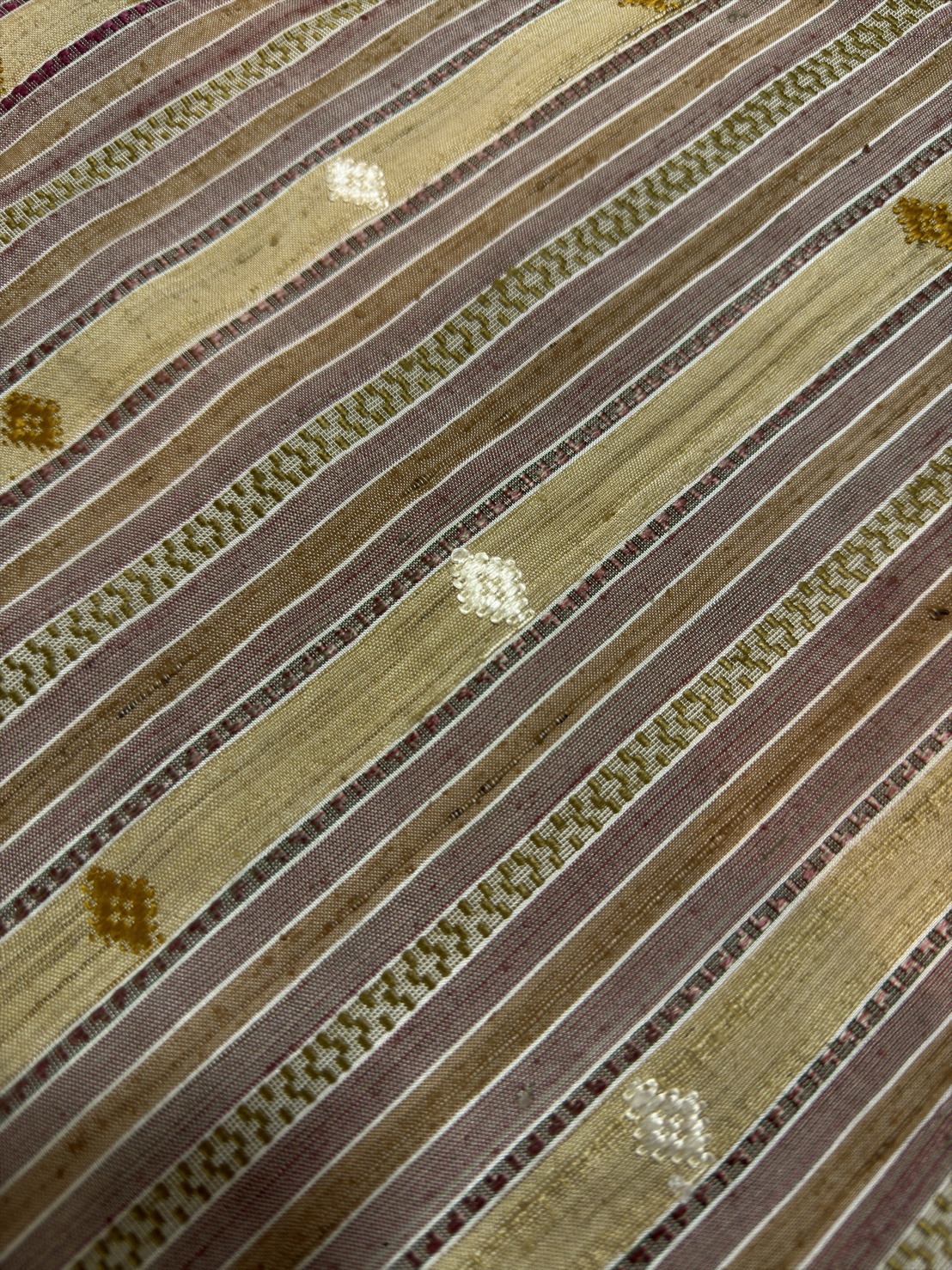 ซิ่นขิดไหม ต่อหัว ขนาด1x2เมตร สีเหลืองทองนวล รหัส R4F-155-1246818