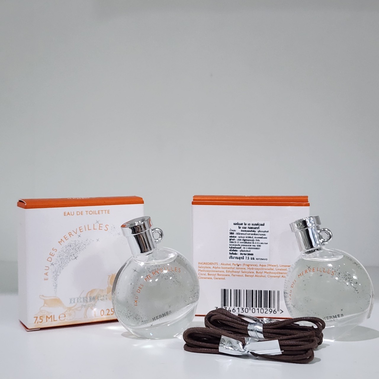 น้ำหอมจิ๋วมินิ Hermes Eau des Merveilles Eau de Toilette 7.5ml แบบแต้มมีกล่อง ( Mini Perfume น้ำหอมขนาดพกพา) น้ำหอมจิ๋วมินิ ขวดน่ารัก ตั้งโชว์ก็สวย พกพาก็สะดวก หัวแต้มตามจุดชีพจร