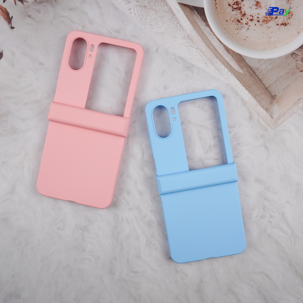 เคสโทรศัพท์ OPPO สีพื้น แบบแข็ง สำหรับ OP Find N2 Flip