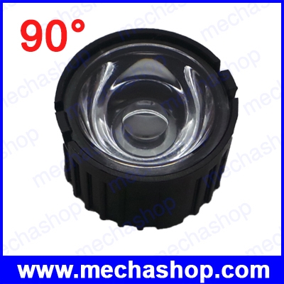 เลนส์ LED lens 90 degree พร้อม Holder สีดำ สำหรับ 1W 3W 5W High Power LED Lamp Light