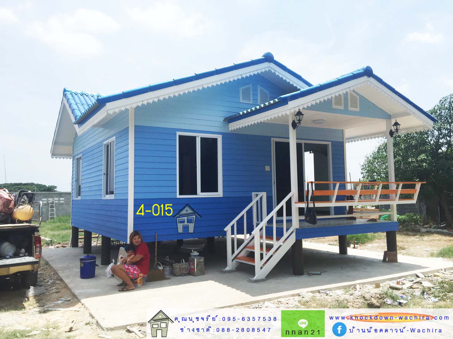 บ้านน๊อกดาวโมเดิร์น,บ้านน๊อกดาวน์ 2 ห้องนอน,บ้านสําเร็จรูปราคาถูก,ราคาบ้านสําเร็จรูป,knockdown-wachira