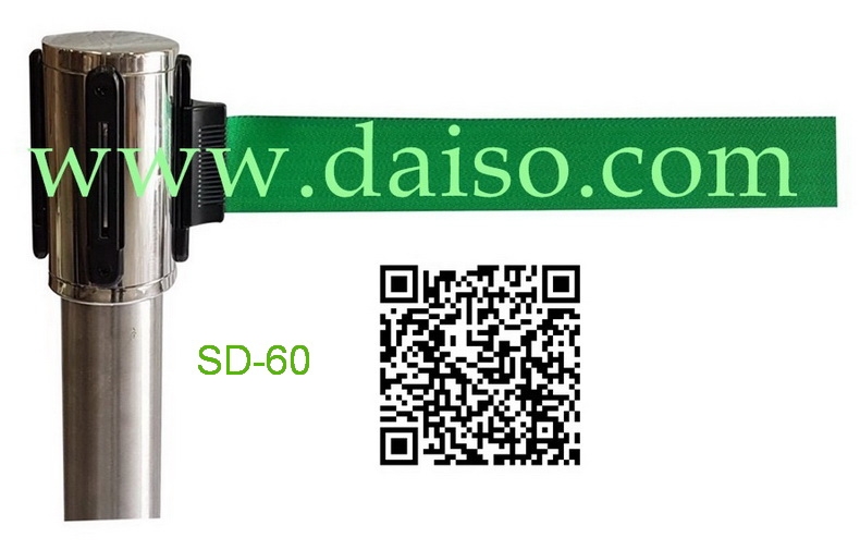 เสากั้นทางเดินสแตนเลส เสากั้นทางเดินแบบวางเก็บซ้อนกันได้_SD-60