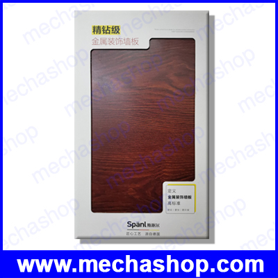 ผนังกันร้อน ผนังตกแต่ง Thermal Insulation PU Decorative Natural Wood Wall Panel Thickness 16mm Size 370x238 mm ยี่ห้อ Spanl รุ่น PBW17-06