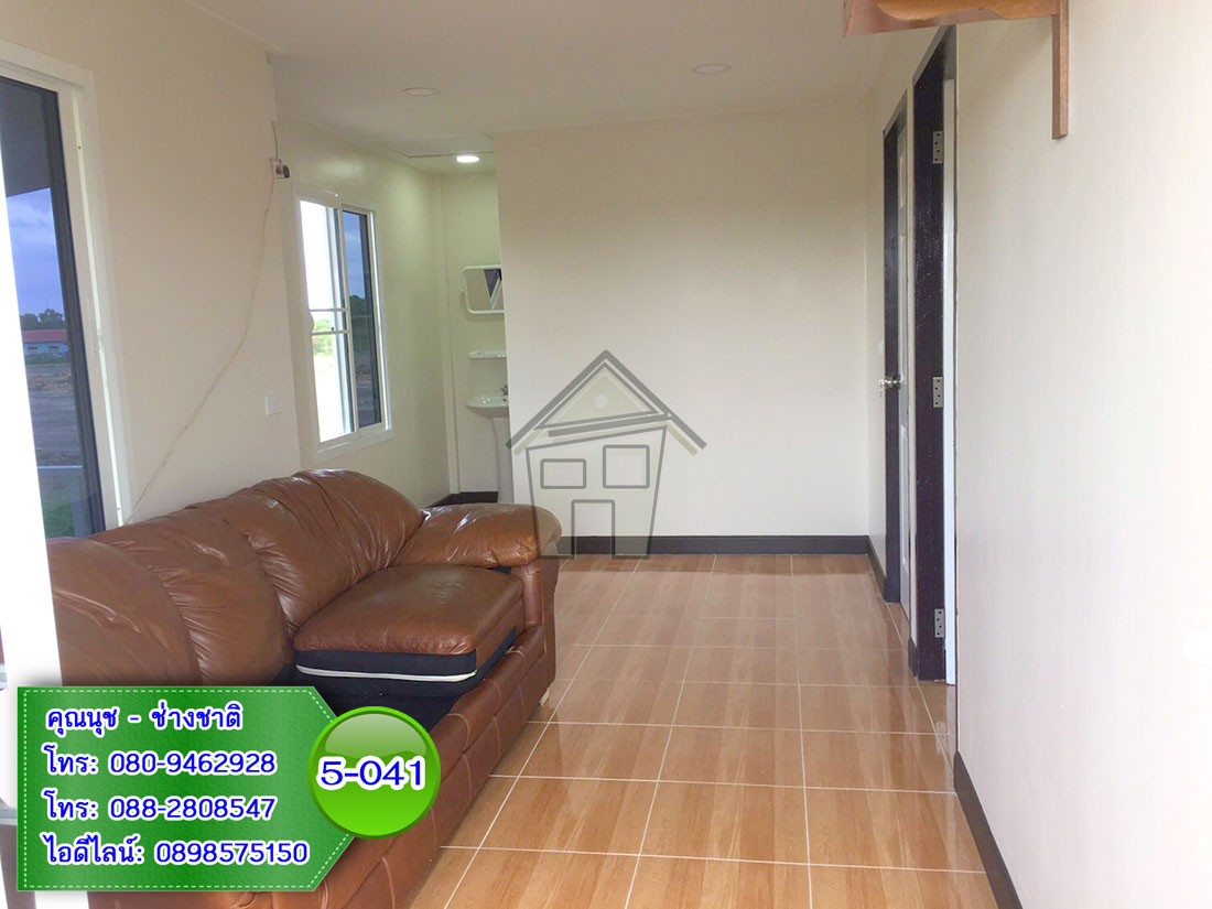 5-041 บ้านน็อคดาวน์ - บ้านหลังใหญ่ - ทรงจั่วมุกซ้อน