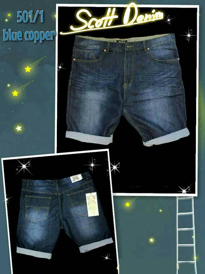 กางเกงยีนส์ขาสั้น รุ่น LIVE scott danim 501/1 blue copper