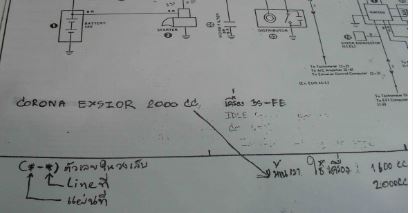 คู่มือซ่อมรถยนต์ วงจรไฟฟ้า Wiring Diagram เครื่องยนต์ 3S-FE OTOYOTA CORONA, TOYOTA CARINA II