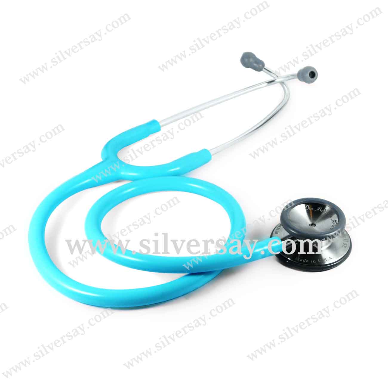 สลักชื่อ "Orn Med.Nu NT10" บนหูฟังแพทย์ Stethoscope