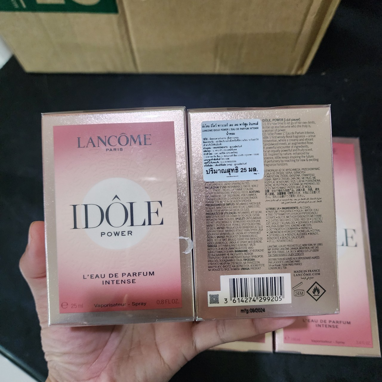 น้ำหอมแท้ Lancome Idole Power L'eau De Parfum Intense 25ml กล่องซีลป้ายไทย