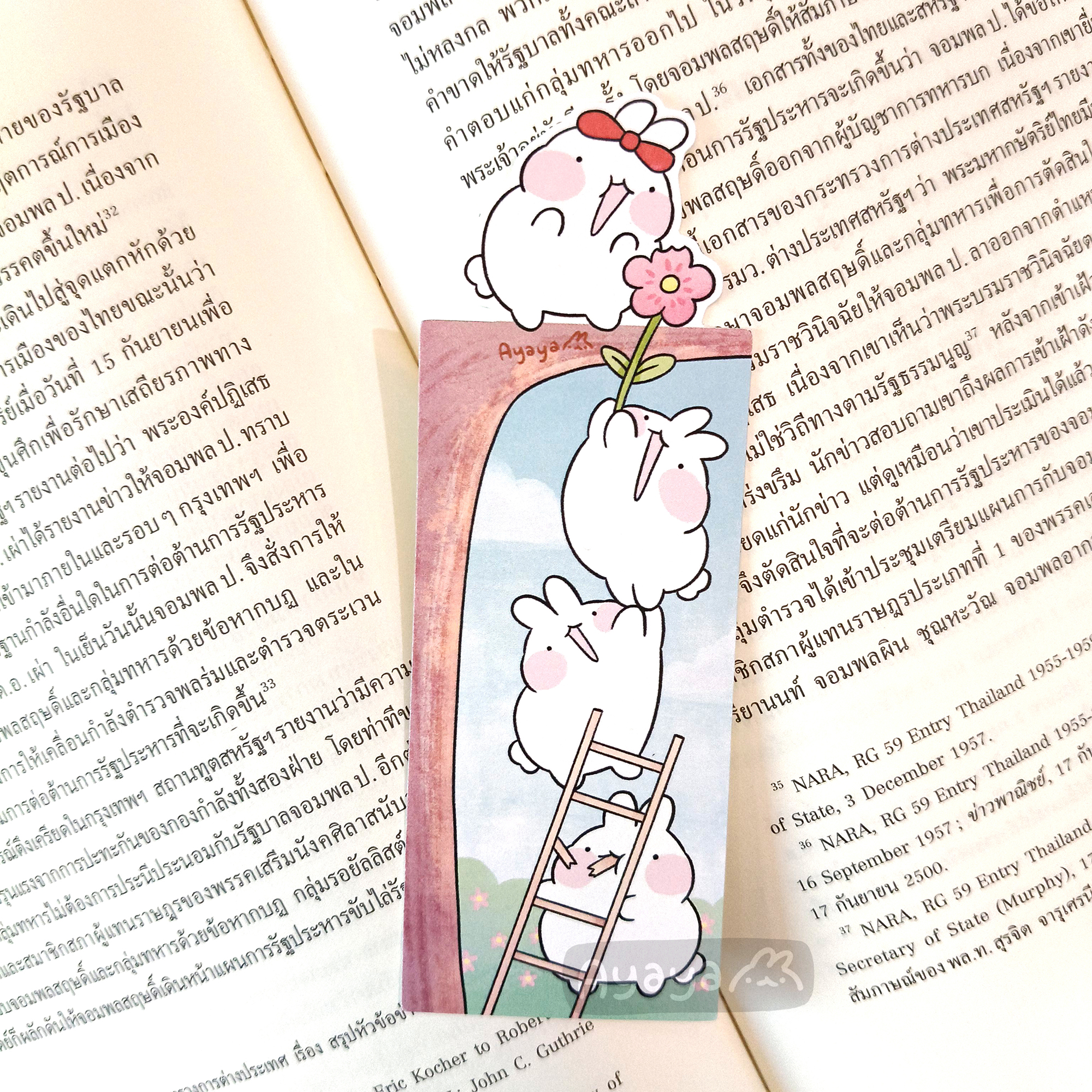 ที่คั่นหนังสือ กระตุ่ยจะกินบันไดทำไม