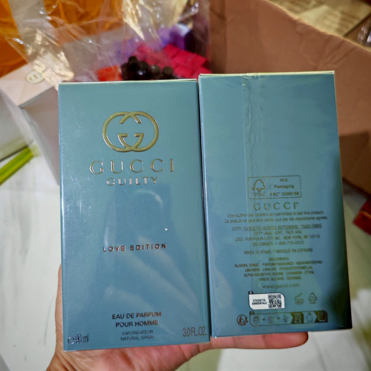 น้ำหอมแท้ Gucci Guilty Love Edition Pour Homme Eau de Parfum 90ml กล่องซีล