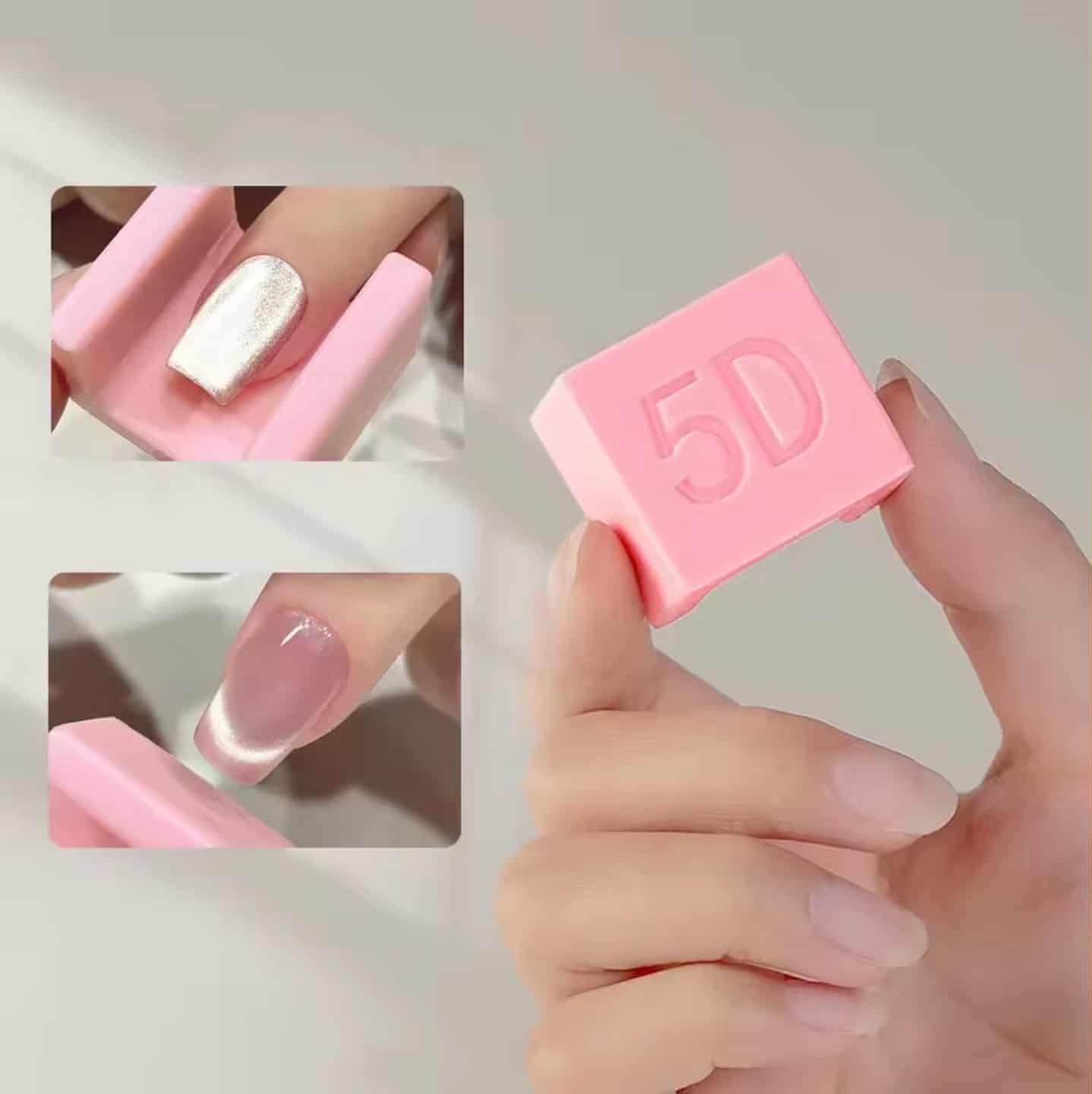 ที่วางนิ้วทำเล็บแม่เหล็ก 5D ช่วยจัดรูปเล็บ ทำลาย Cat Eye เจลแม่เหล็ก5D ไม่สั่น ทำง่ายขึ้น