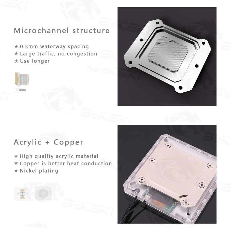 Bykski CPU-XPH-T8-M AMD Ryzen