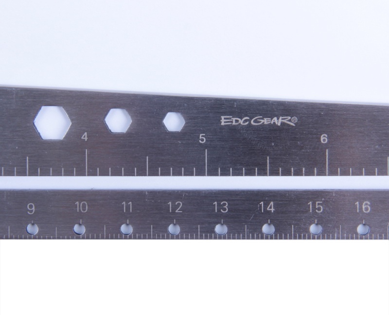 ไม้บรรทัดเขียนแบบ ทรงมีดมาเชเต้ ค่าย EDC GEAR