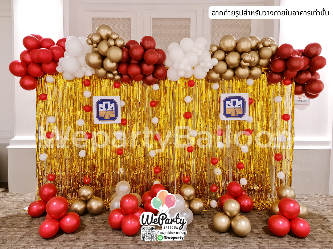 Organic Balloon Backdrop ฉากถ่ายรูปลูกโป่งออร์แกนิก (ความกว้าง 4 เมตร)(งานวางโชว์ในอาคารเท่านั้น)