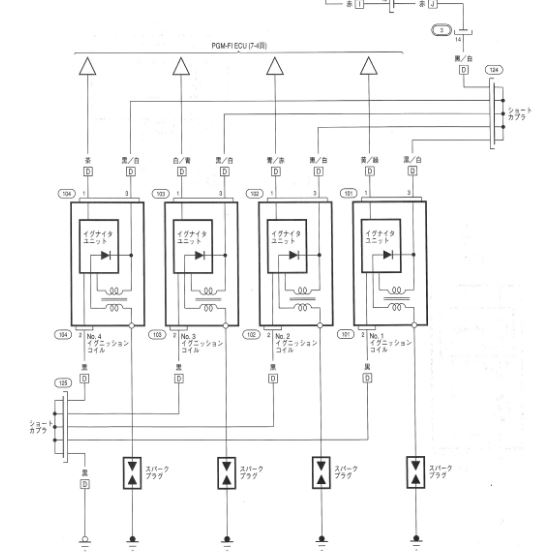 HONDA ACCORD (1995-3~) วงจรไฟฟ้าเครื่องยนต์ F18B F20F F22B H22A WIRING DIAGRAM HONDA ACCORD