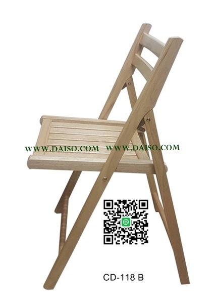 ขายเก้าอี้พับ เก้าอี้พับไม้ยางพารา_CD-118B