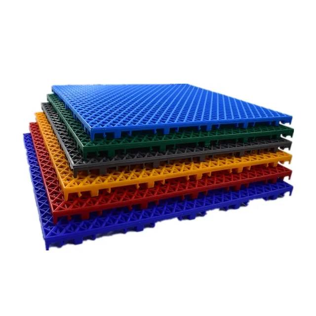 สนามบาสเก็ตบอล วัสดุPolypropylene พลาสติกชนิดพิเศษ ทนแดดทนฝน