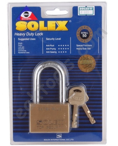 SOLEX กุญแจทองเหลือง R. Premium คอยาว โซเล็กซ์