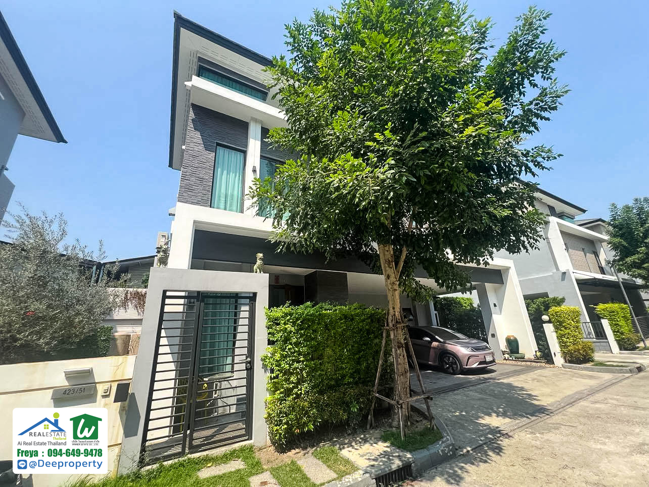 🏡 ให้เช่า บ้านเดี่ยว 3 ชั้น แต่งครบ พร้อมอยู่ สุดหรูสไตล์โมเดิร์น โครงการ The City เอกมัย-ลาดพร้าว กรุงเทพฯ.✨