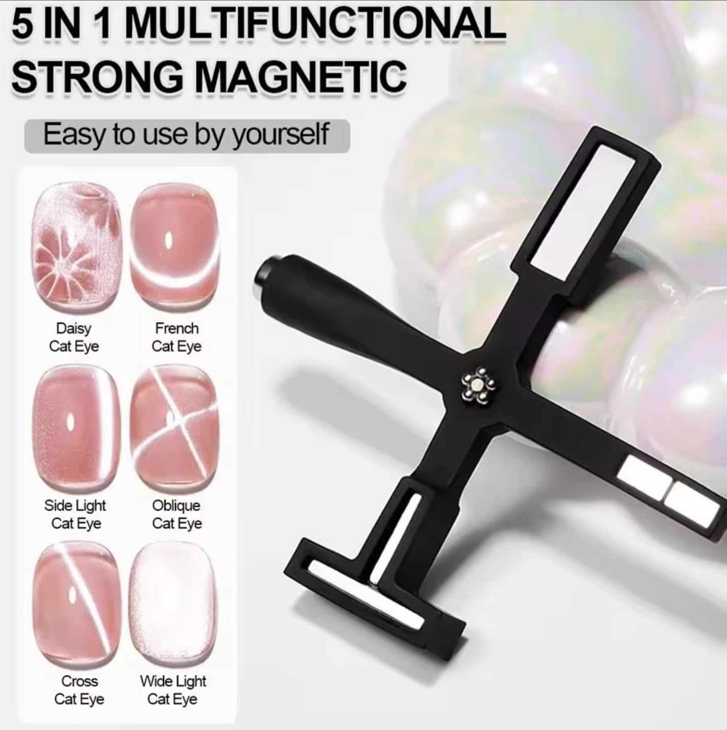 รวมแม่เหล็กดูดสีเจล แม่เหล็กดูดสีแคทอาย Cat Eye Nail Magnet