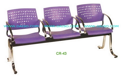 ขายเก้าอี้แถว3ที่นั่งมีท้าวแขน_เก้าอี้พักคอย_เก้าอี้นั่งรอ3ที่นั่ง_รุ่น CR-43