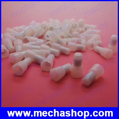 (50 ชิ้น)ขั้วต่อ หัวต่อสายหุ้มรูปหมวก แบบใส Nylon pressed closed terminal CE-8 Safety wire connector CE-8 close end connector terminal