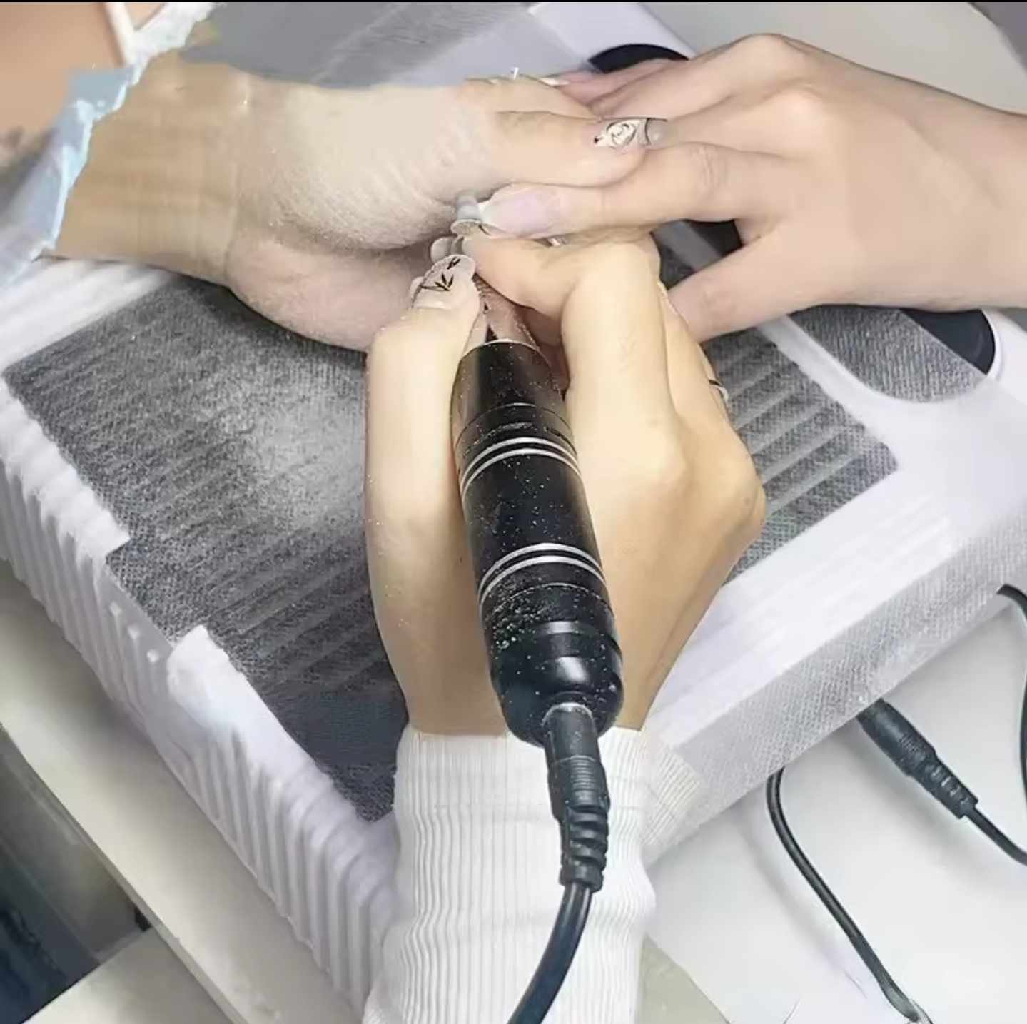 แผ่นกรองฝุ่น ใช้สำหรับเครื่องดูดฝุ่นเล็บ แบบใช้แล้วทิ้ง 100แผ่น/แพ็ก