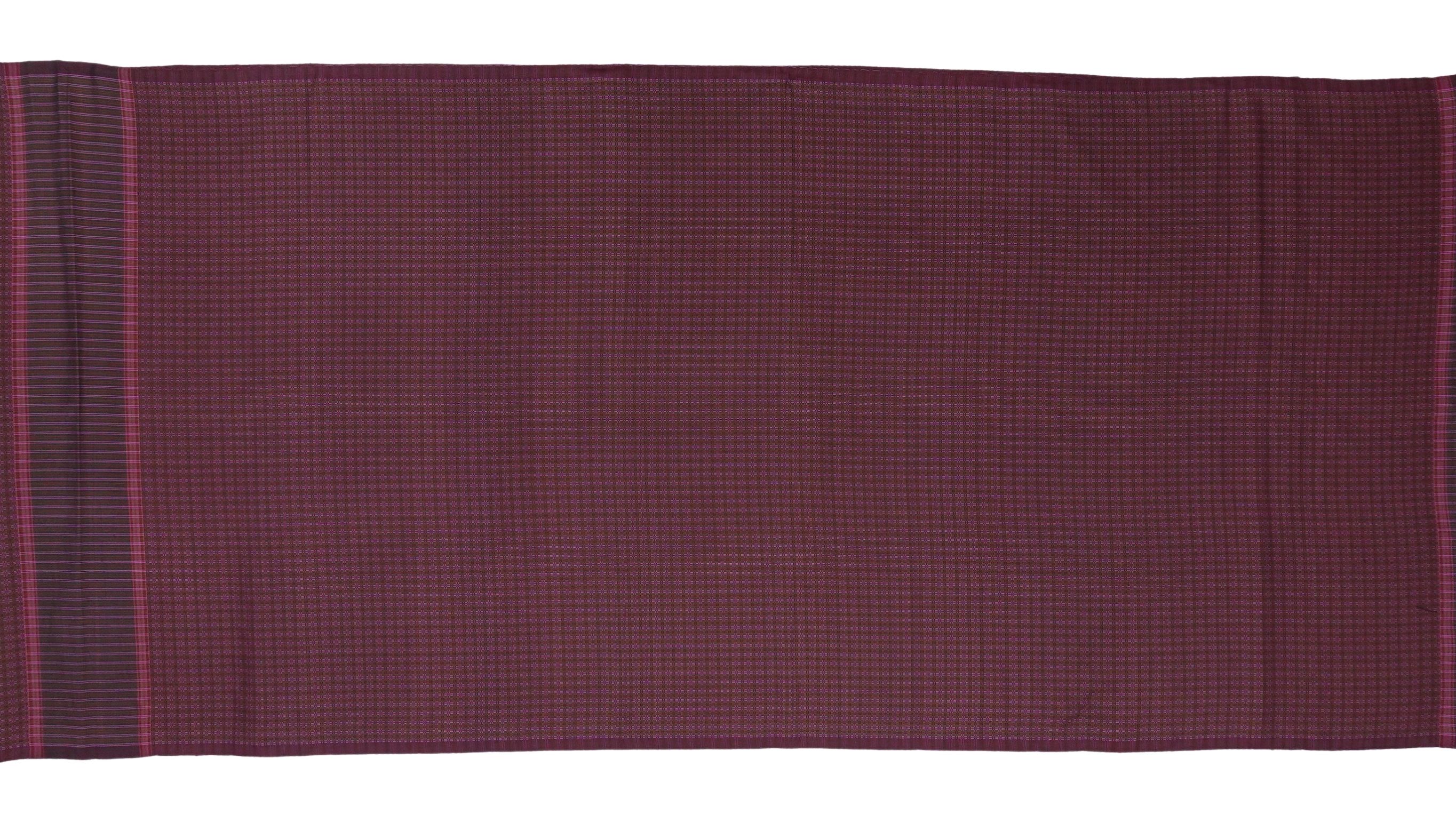 ซิ่น ผ้าไหมยกดอกลายตารางสี่เหลี่ยม ขนาด1x2เมตร ลายละเบิก สีม่วงแดง รหัส R1Z-ME-66-08136822