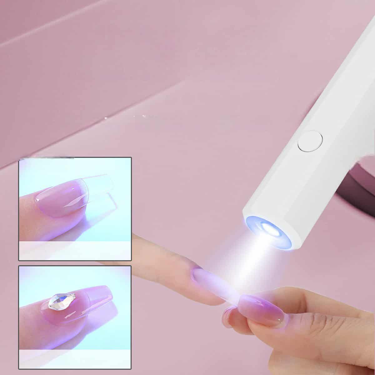 โคมไฟอบเล็บเจล ไฟฉายอบเล็บ ไฟล็อคอะไหล่ เครื่องอบเล็บ LED3W