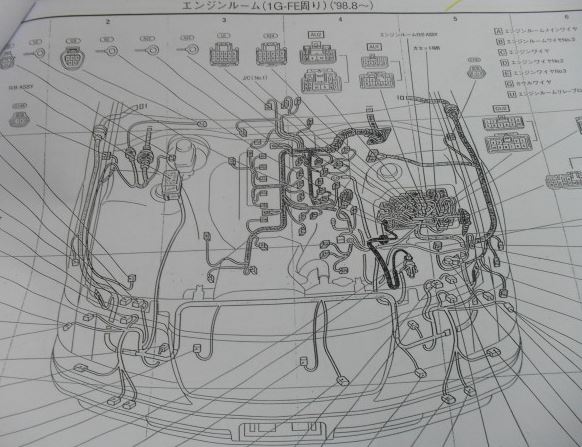 หนังสือ วงจรไฟฟ้า (wiring diagram) รถยนต์ TOYOTA CROWN HARDTOP SEDAN หลังปี 98 เครื่องยนต์ 1G-FE VVT-i