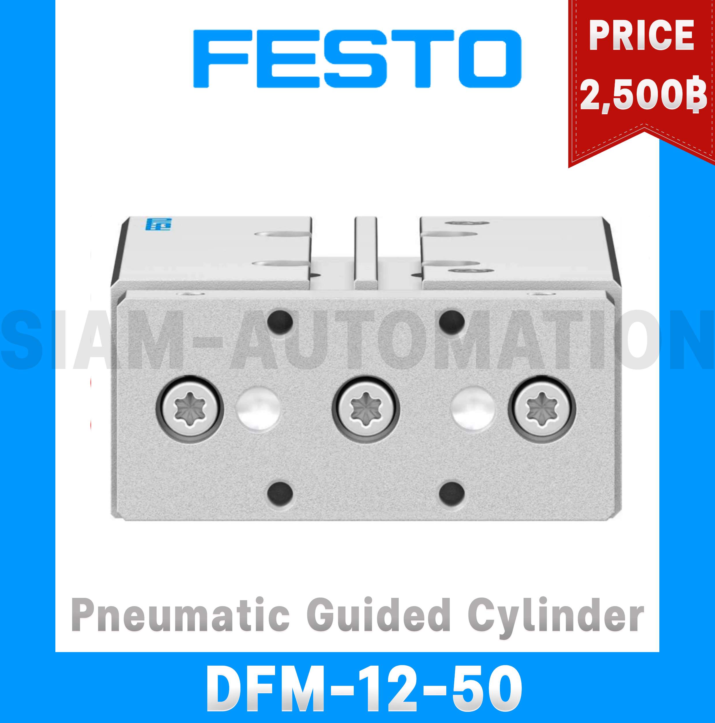 Festo Pneumatic Guided Cylinder DFM-12-50 NEW
