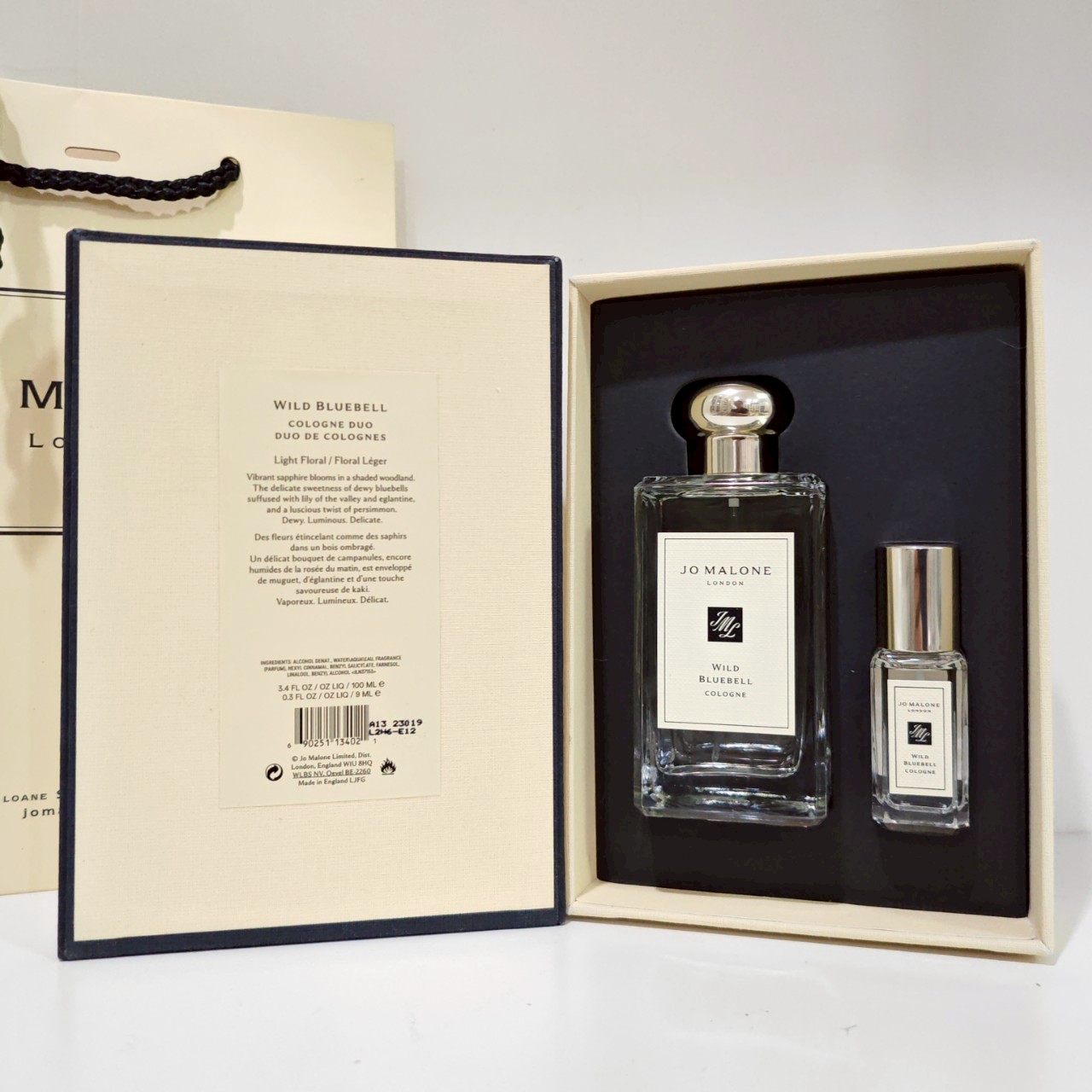 น้ำหอมแท้ Jo Malone Wild Bluebell Cologne SET 100ml +9 ml
