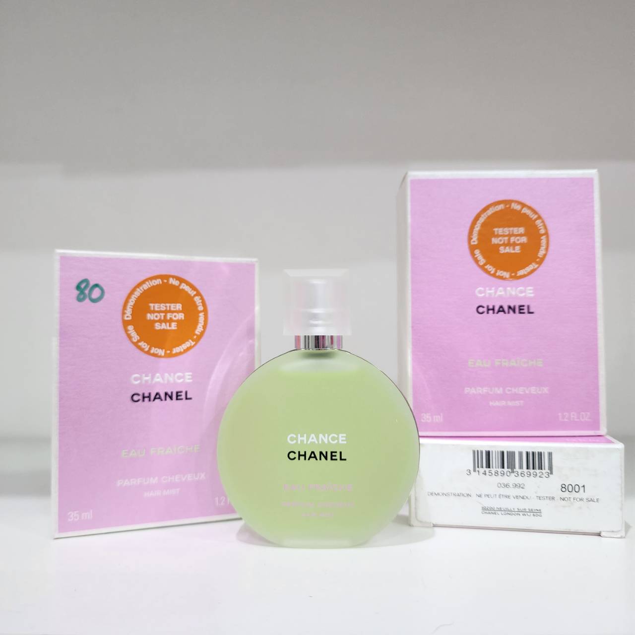 น้ำหอม Chanel CHANCE EAU FRAÎCHE 35ml Tester สเปรย์น้ำหอมสำหรับเส้นผม