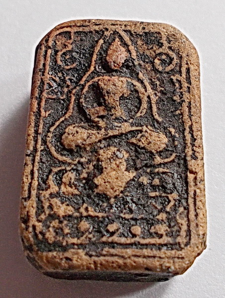 พระแซยิด เนื้อดิน พิมพ์เล็ก ลพ.ขัน วัดนกกระจาบ อยุธยา