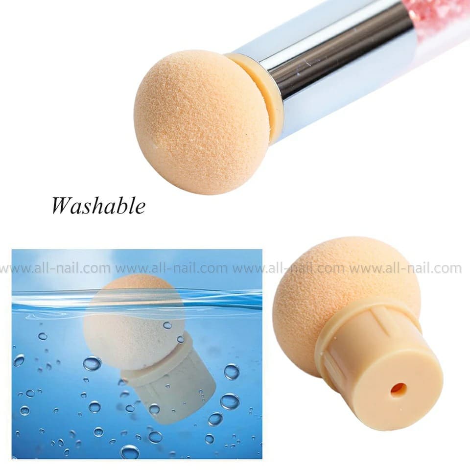 ฟองน้ำไล่สีแบบแท่ง ฟองน้ำ ombre พู่กันไล่สี พร้อมหัวเปลี่ยนอีก4ชิ้น