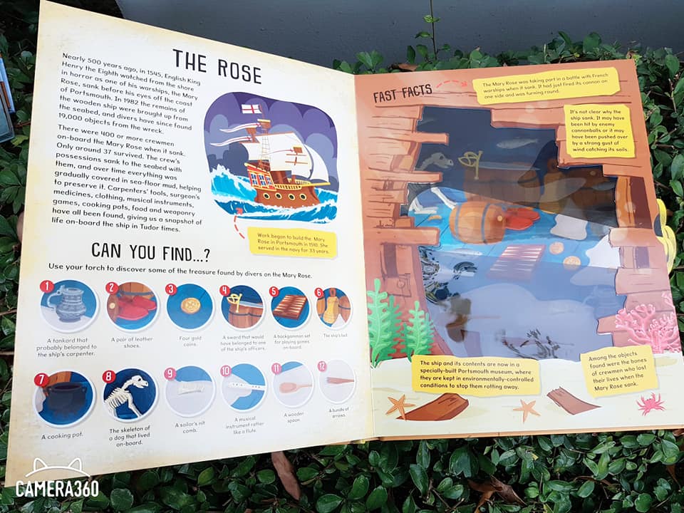 Treasure Hunt Torchlight Book by Moonlight หนังสือไฟฉาย เรียนรู้เรื่อง ขุมทรัพย์ ในประวิติศาสตร์
