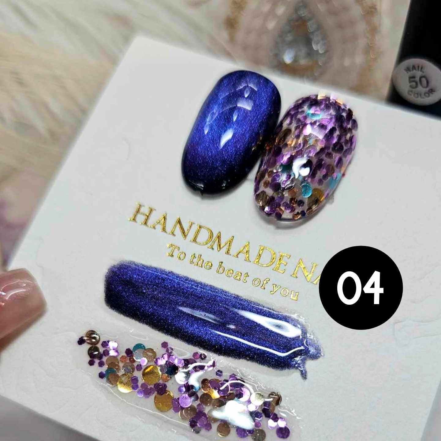 *ขายเป็นคู่* สีเจลเเคทอาย+กลิตเตอร์แฟนซี มี6สีให้เลือก
