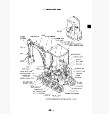 หนังสือ คู่มือซ่อม Kobelco Hydraulic Excavator SK16 , SK17