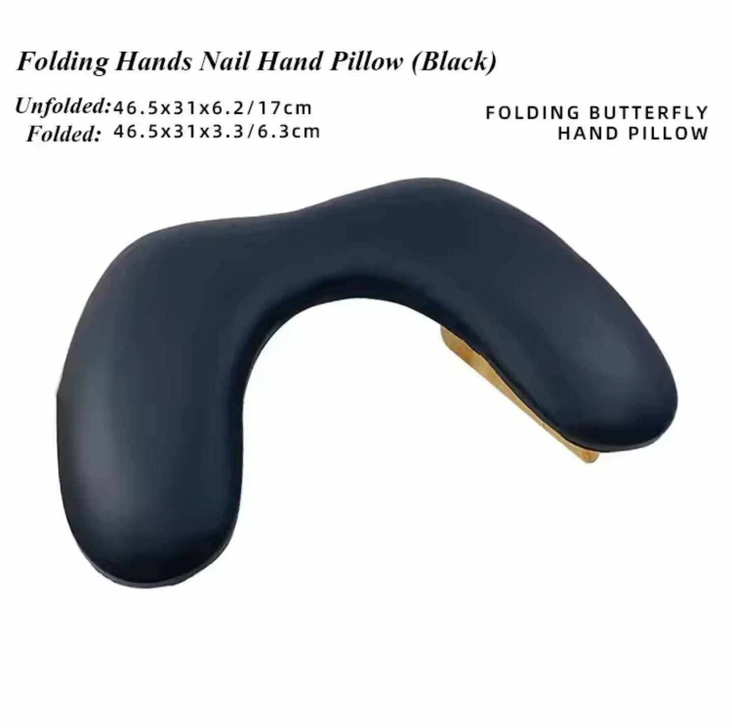 หมอนรองมือทำเล็บ หมอนรองแขน หนังPU ขาตั้งพับเก็บได้ มีให้เลือก3สี