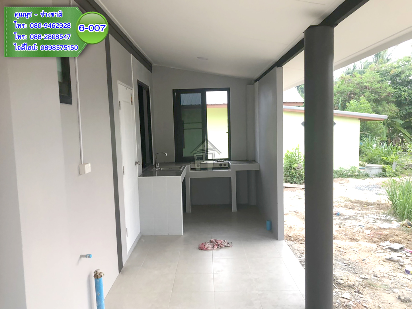 6-007 บ้านน็อคดาวน์ - บ้านหลังใหญ่ - ทรงปั้นหยา