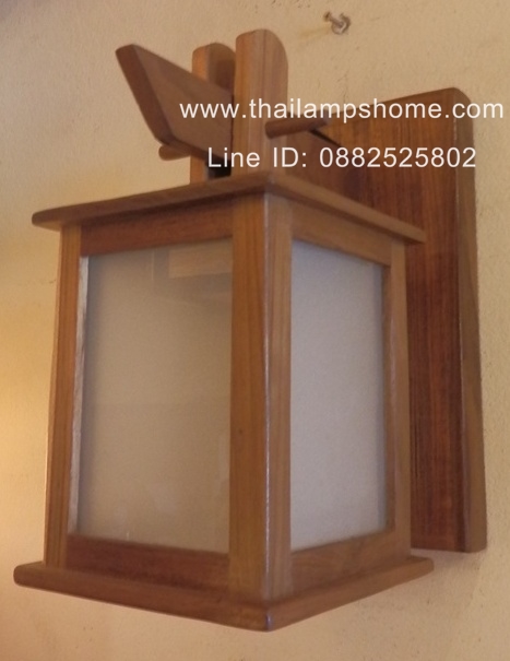 โคมไม้สัก (Teak Wood Lamp)